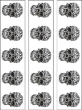 Skull Edible Icing Cake Topper 04
