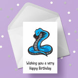 Snake Birthday Card 02