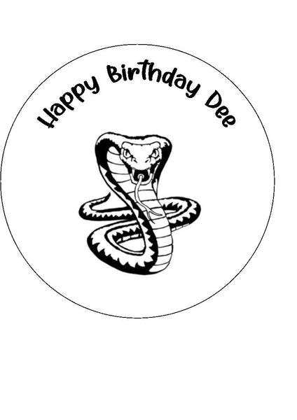 Snake Edible Icing Cake Topper 01