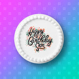 Son Edible Icing Cake Topper 01