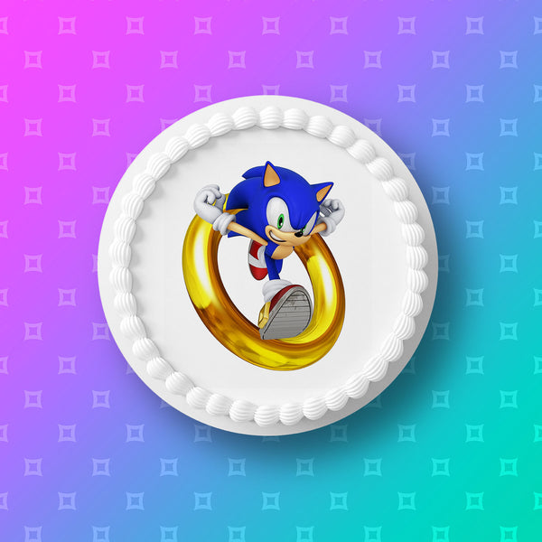 Sonic the Hedgehog Edible Icing Cake Topper 03