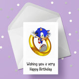 Sonic the hedgehog Birthday Card 03