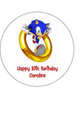 Sonic the Hedgehog Edible Icing Cake Topper 03