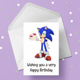 Sonic the hedgehog Birthday Card 02