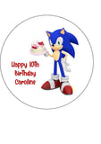 Sonic the Hedgehog Edible Icing Cake Topper 02
