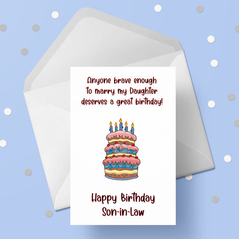 Birthday Card for Son in Law 01
