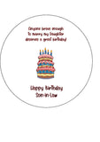 Son in Law Edible Icing Cake Topper 01