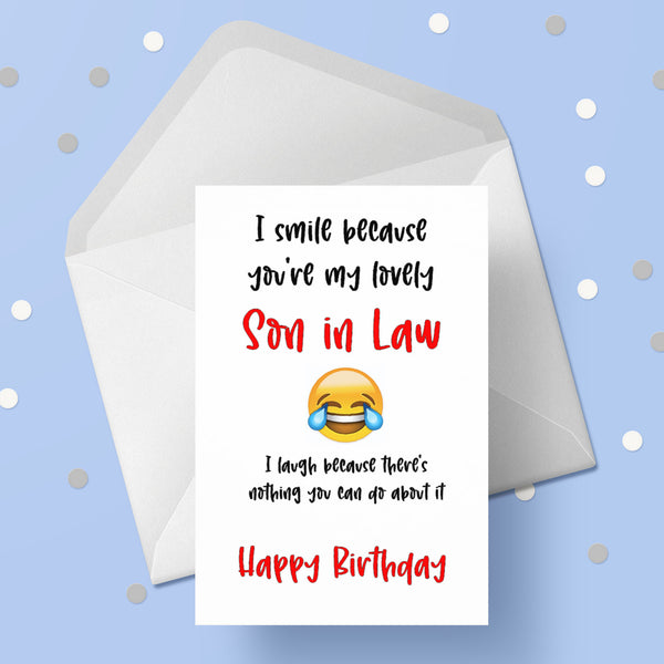 Son in Law Birthday Card 02