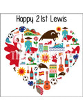 Spain Love Spanish Edible Icing Cake Topper