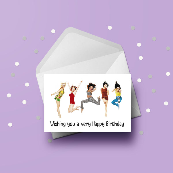 Spice Girls Birthday Card 04