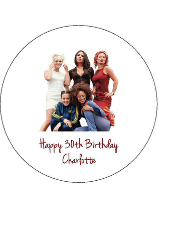 Spice Girls 03 Edible Icing Cake Topper
