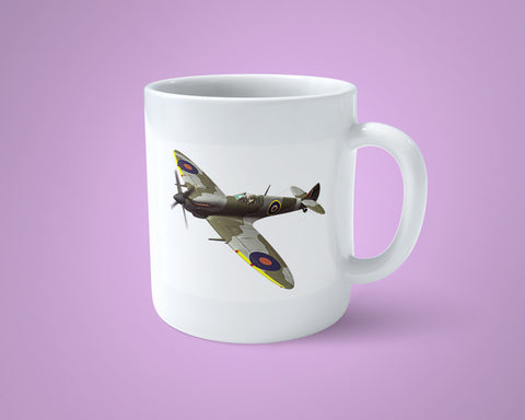 WW2 Spitfire Plane Mug 02