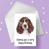 Springer Spaniel Dog Birthday Card