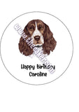 Springer Spaniel Dog Edible Icing Cake Topper