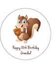 Squirrel Edible Icing Cake Topper 02