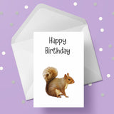Squirrel Birthday Card 01