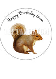 Squirrel Edible Icing Cake Topper 01