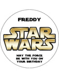 Star Wars Logo Edible Icing Cake Topper