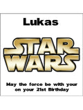 Star Wars Logo Edible Icing Cake Topper