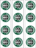 Starbucks Coffee Logo Edible Icing Cake Topper