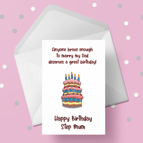 Birthday Card for Step Mum 01