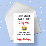 Step Son Birthday Card 01