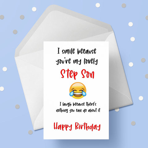 Birthday Card for Step Son 01