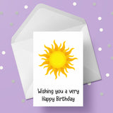 The Sun Birthday Card