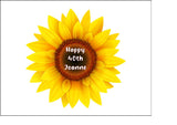 Sunflower 01 Edible Icing Cake Topper