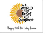 Sunflower 02 Edible Icing Cake Topper
