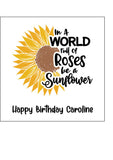 Sunflower 02 Edible Icing Cake Topper