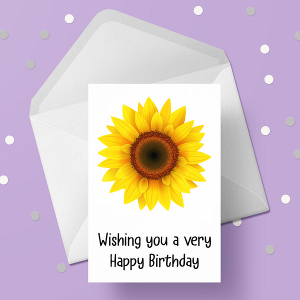 Sunflower Birthday Card 01