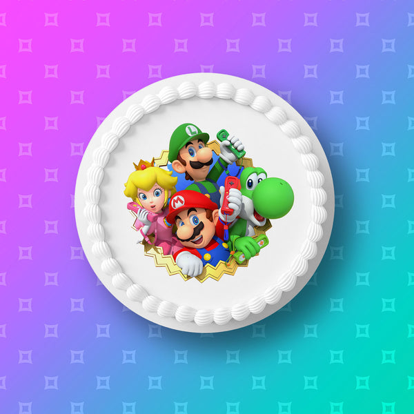 Super Mario Edible Icing Cake Topper 05