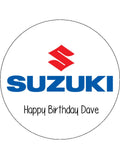 Suzuki Logo Edible Icing Cake Topper