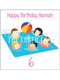 Swim Swimming Edible Icing Cake Topper 01