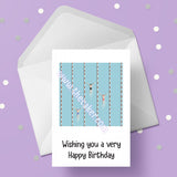 Swimming Pool Birthday Card