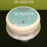 Swimming Pool Edible Icing Cake Topper