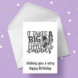 Teacher Birthday Card 08 - It takes a big heart