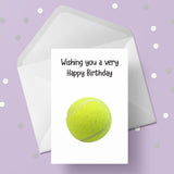 Tennis Ball Birthday Card