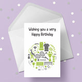 Tennis Theme Birthday Card