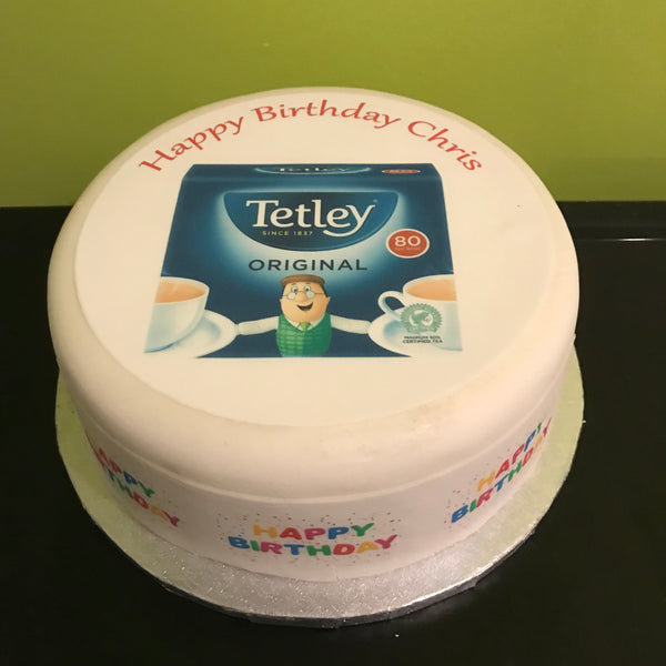 Tetley Tea Edible Icing Cake Topper