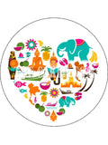 Thailand Love Edible Icing Cake Topper