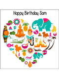 Thailand Love Edible Icing Cake Topper