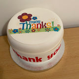 Thank you Edible Icing Cake Topper 04
