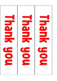 Thank you Edible Icing Cake Topper 04