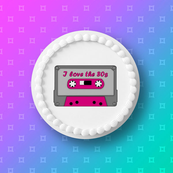 The 80's Edible Icing Cake Topper 03 - The Eighties
