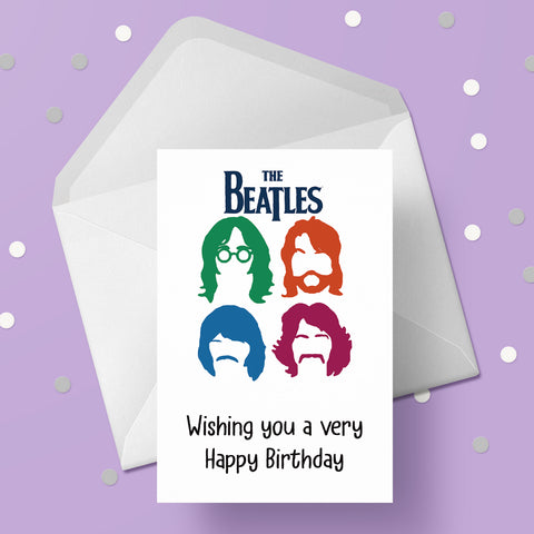 The Beatles 01 Birthday Card