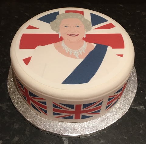 Queen Elizabeth 03 Edible Icing Cake Topper