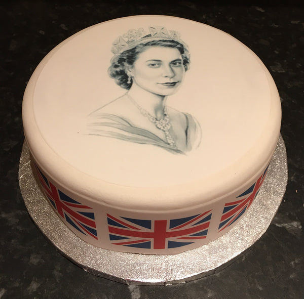 HRH The Queen Edible Icing Cake Topper 05