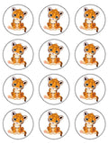 Tiger 02 Edible Icing Cake Topper